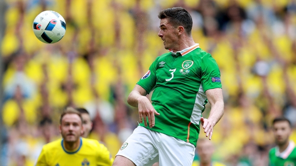 Ciaran Clark in action during Ireland's opening Euro 2016 clash in Paris