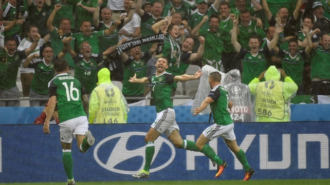 McAuley wheels away to celebrate