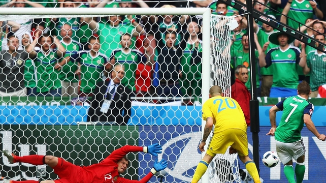 Niall McGinn makes sure of all three points with his injury time goal