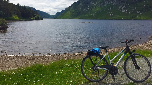 A well-earned break to take in the view at Glenveagh National Park, Donegal (Pic: Jen Halpin)