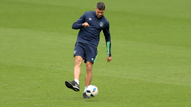 Jon Walters was with the Ireland squad at the Stade de Bordeaux