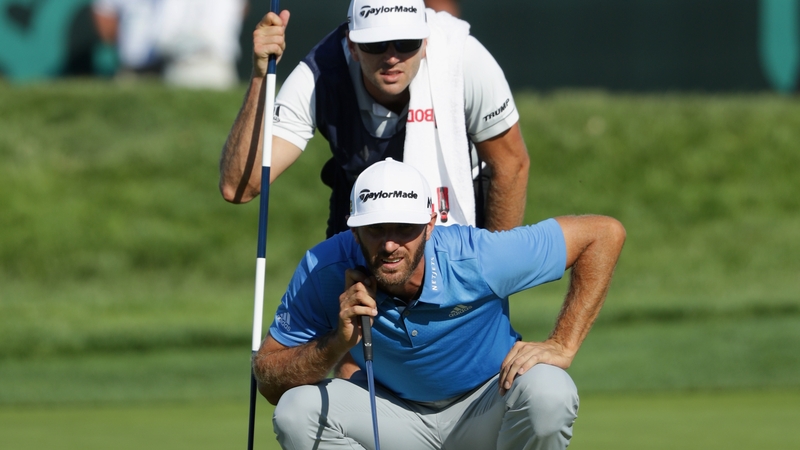 Dustin Johnson took the second round clubhouse lead at Oakmont