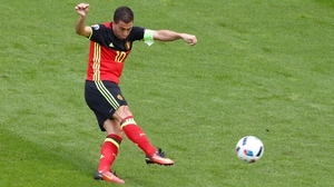Eden Hazard blazed a great early chance over the bar for Belgium