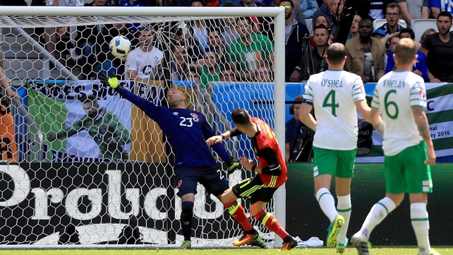 Ireland made it to half-time level before the floodgates opened