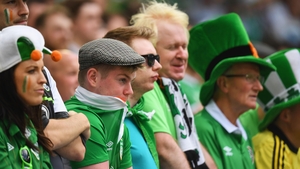 The joyous mood dissipated among Ireland supporters
