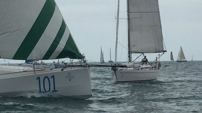 63 vessels are taking part in the race including three of the fastest trimarans in the world