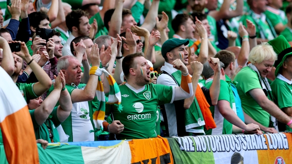 Ireland will have at least 900 fans present