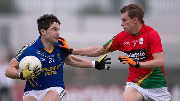 Brendan Murphy and Niall Gaffney battle it out