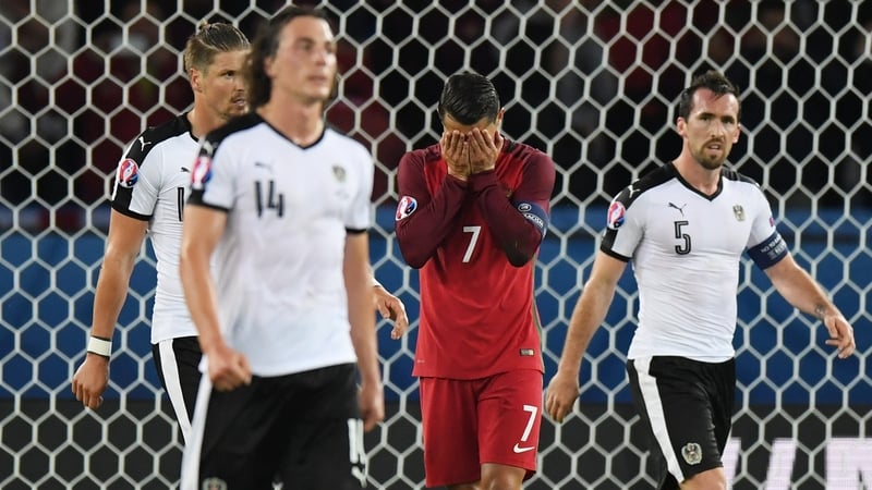 Cristiano Ronaldo missed from the penalty spot