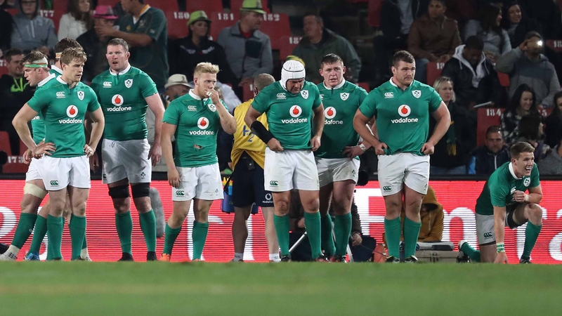 Ireland lost a 16-point lead in the last quarter in Johannesburg