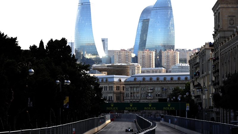 Nico Rosberg racing in Baku
