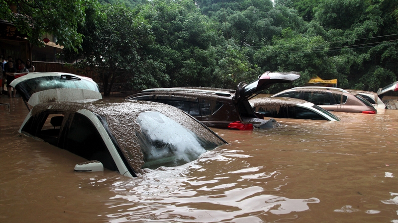 Torrential rain is forecast to continue in China over the next three days