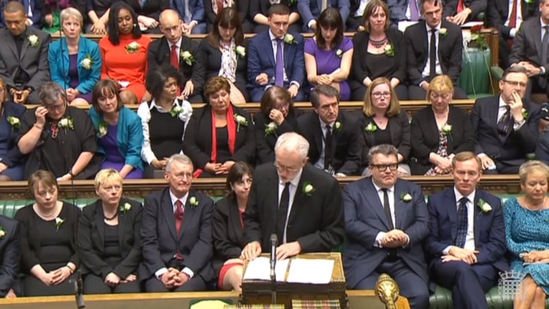 Labour leader Jeremy Corbyn paid tribute to his colleague