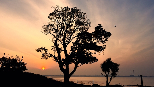 A view of Dublin Bay at sunset from Monkstown (Pic: Sandra Fenner)