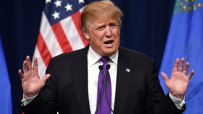 The three-minute video features Mr Trump discussing, in lewd terms, grabbing women with impunity