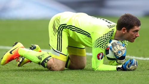 Michael McGovern was in inspired form against Germany