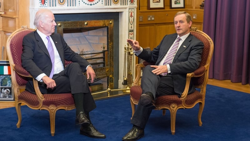 Joe Biden and Enda Kenny had a bilateral meeting tonight