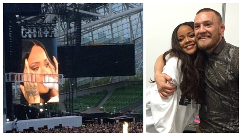 Fans were concerned after onstage tears. But she did have a firm shoulder to cry on ©@Dean_Journalist