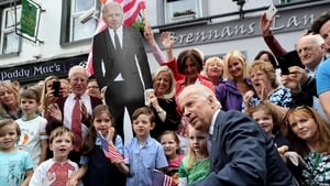 The Vice-President (and his cutout) pose for photos in Ballina