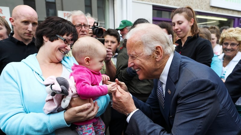 Joe Biden meets the people in Ballina, Co Mayo in June 2016