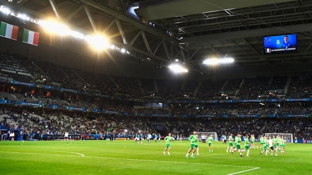 Ireland warm up