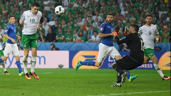 Brady headed past the onrushing Sirigu to give Ireland a late lead