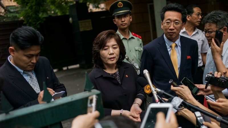 Choe Son-Hui said: 'For now, we have no thoughts about taking part in talks'