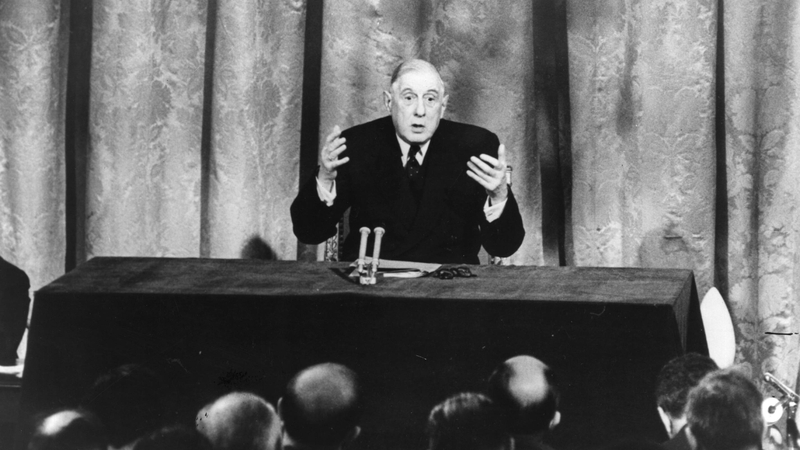 Charles De Gaulle twice blocked Britain from joining the EU