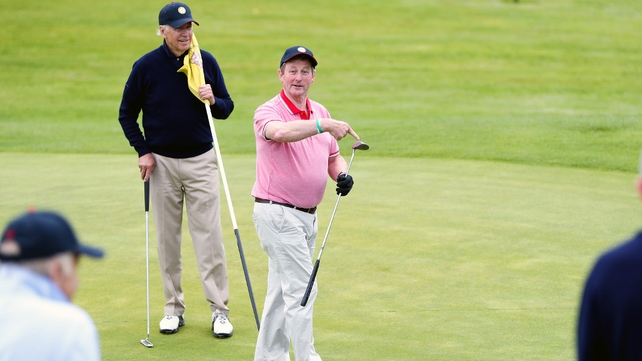 Enda Kenny reportedly gave no quarter during the match