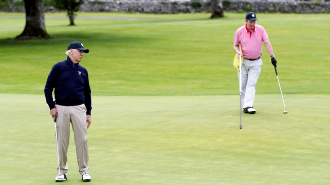 Mr Biden plays with a handicap of 6.3