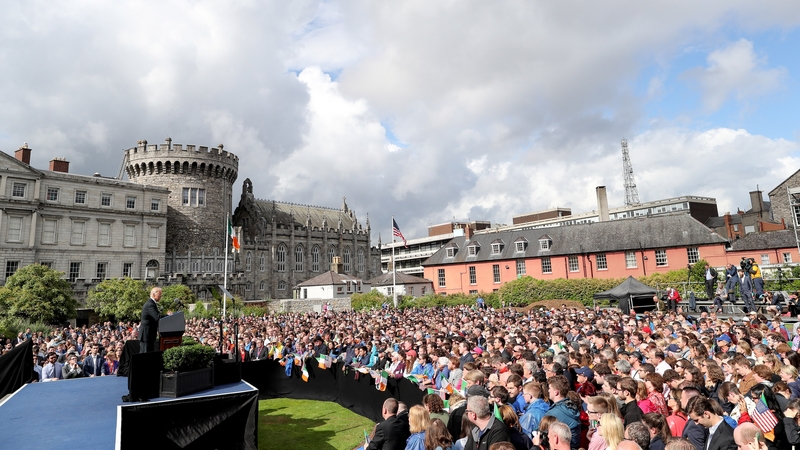 The US would have preferred a Remain vote in the EU referendum, US Vice President Joe Biden told crowds at Dublin Castle today