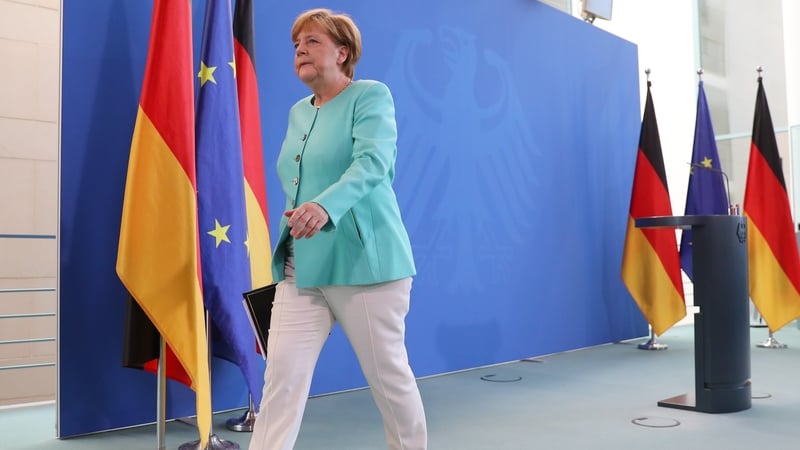 Angela Merkel's reasoned approach came despite a call from foreign ministers from the EU's six founding members for Britain to leave the bloc as soon as possible