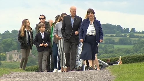 Joe Biden visited Newgrange in Co Meath with his family today