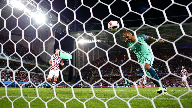 Ricardo Quaresma heads Portugal into the quarter-finals at Euro 2016