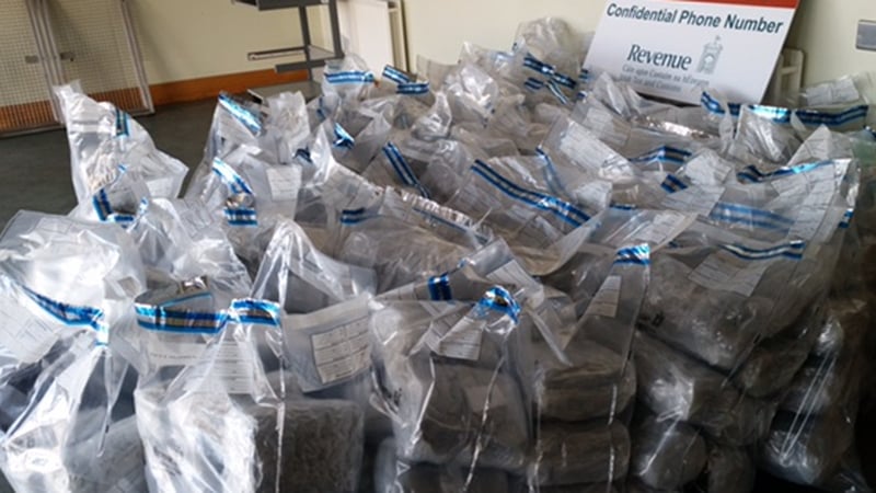 The drugs were seized at Rosslare Port today