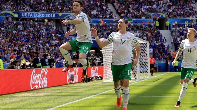 Ireland were jumping for joy