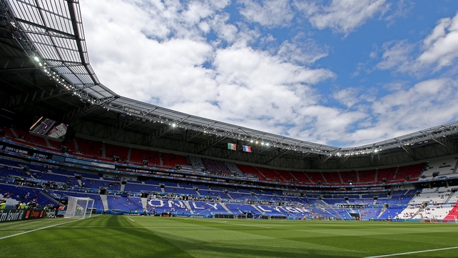 The Stade des Lumieres in Lyon was the venue for Republic of Ireland v France