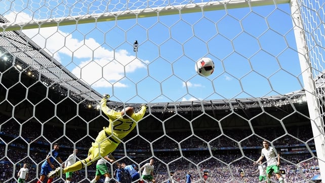 The Atletico Madrid forward scored twice in four minutes to break Irish hearts