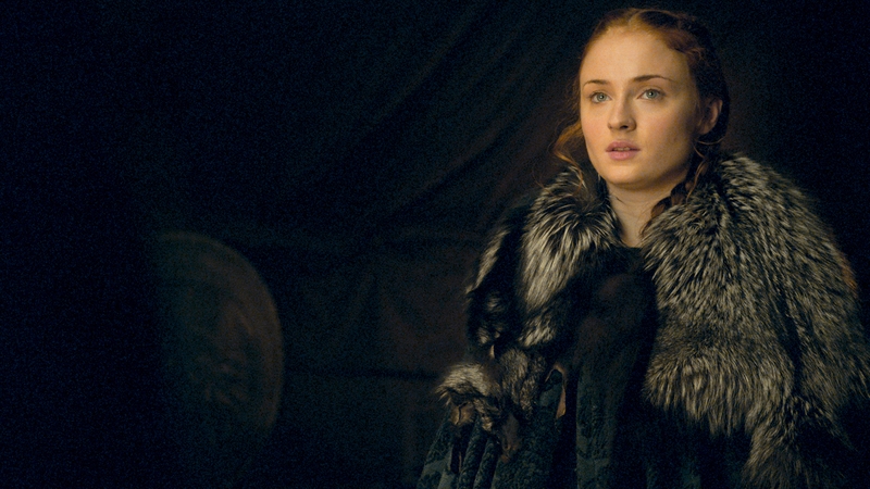 Sophie Turner as Sansa Stark in Game of Thrones