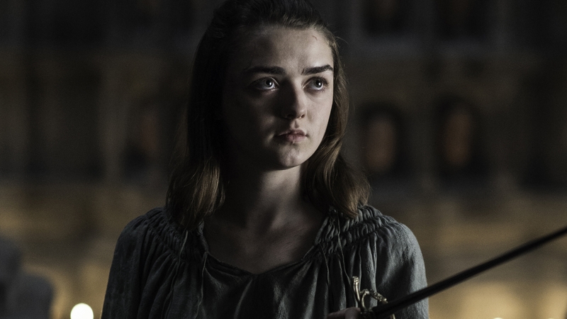 Maisie Williams as Arya Stark in Game of Thrones