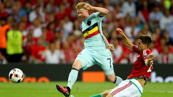 Kevin de Bruyne in action for Belgium