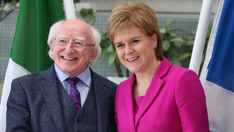 President Michael D Higgins met Nicola Sturgeon in Glasgow