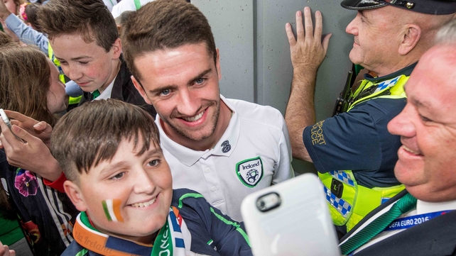 Robbie Brady poses for a picture