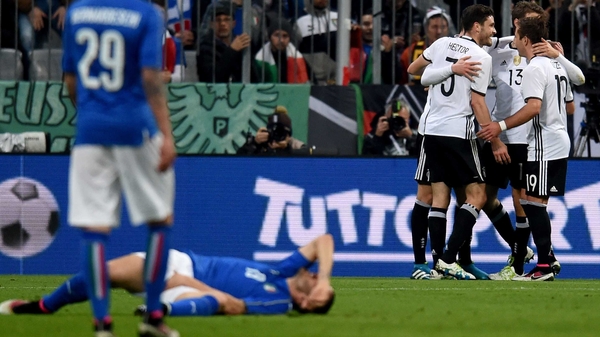 Germany beat Italy 4-1 in a friendly in Munich last March