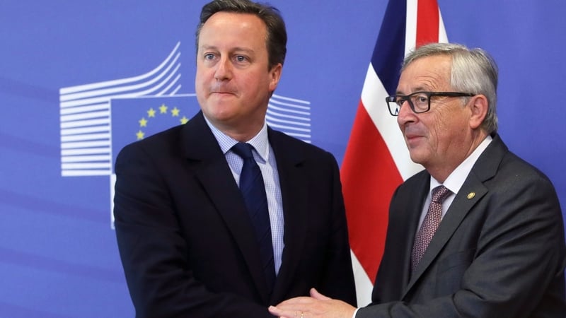 Jean-Claude Juncker (R) and David Cameron (L) were European Commission president and British prime minister, respectively, when the UK voted to leave the EU