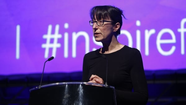SiliconRepublic's CEO Ann O'Dea speaking at InspireFest