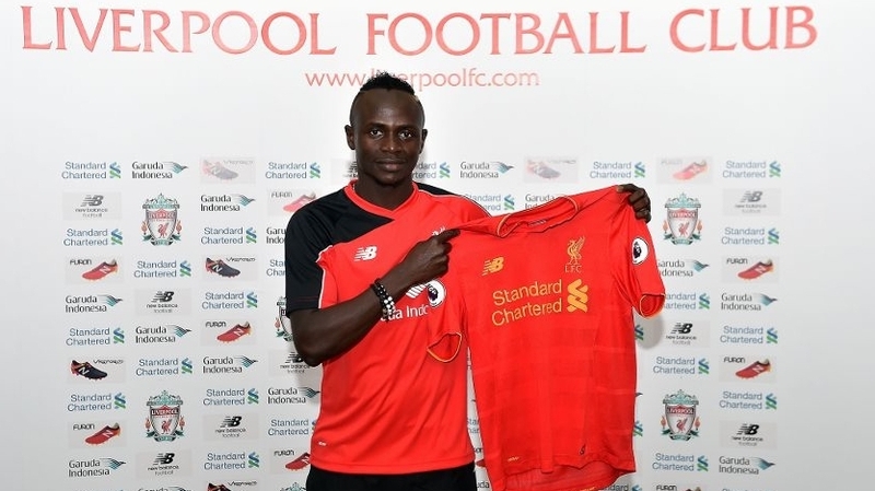 New Liverpool striker Sadio Mane