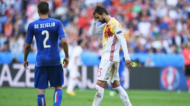 Spain bowed out of Euro 2016 with a 2-0 defeat to Italy