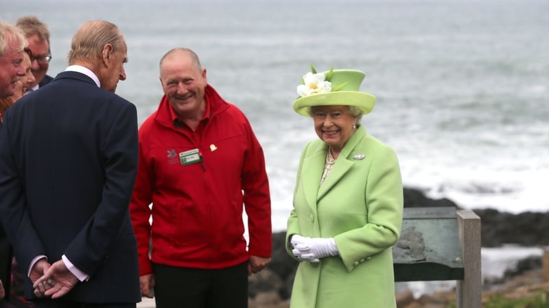 Queen Elizabeth II and her husband, the Duke of Edinburgh