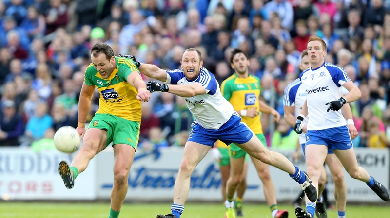 Michael Murphy and Vinny Corey in action during the drawn game